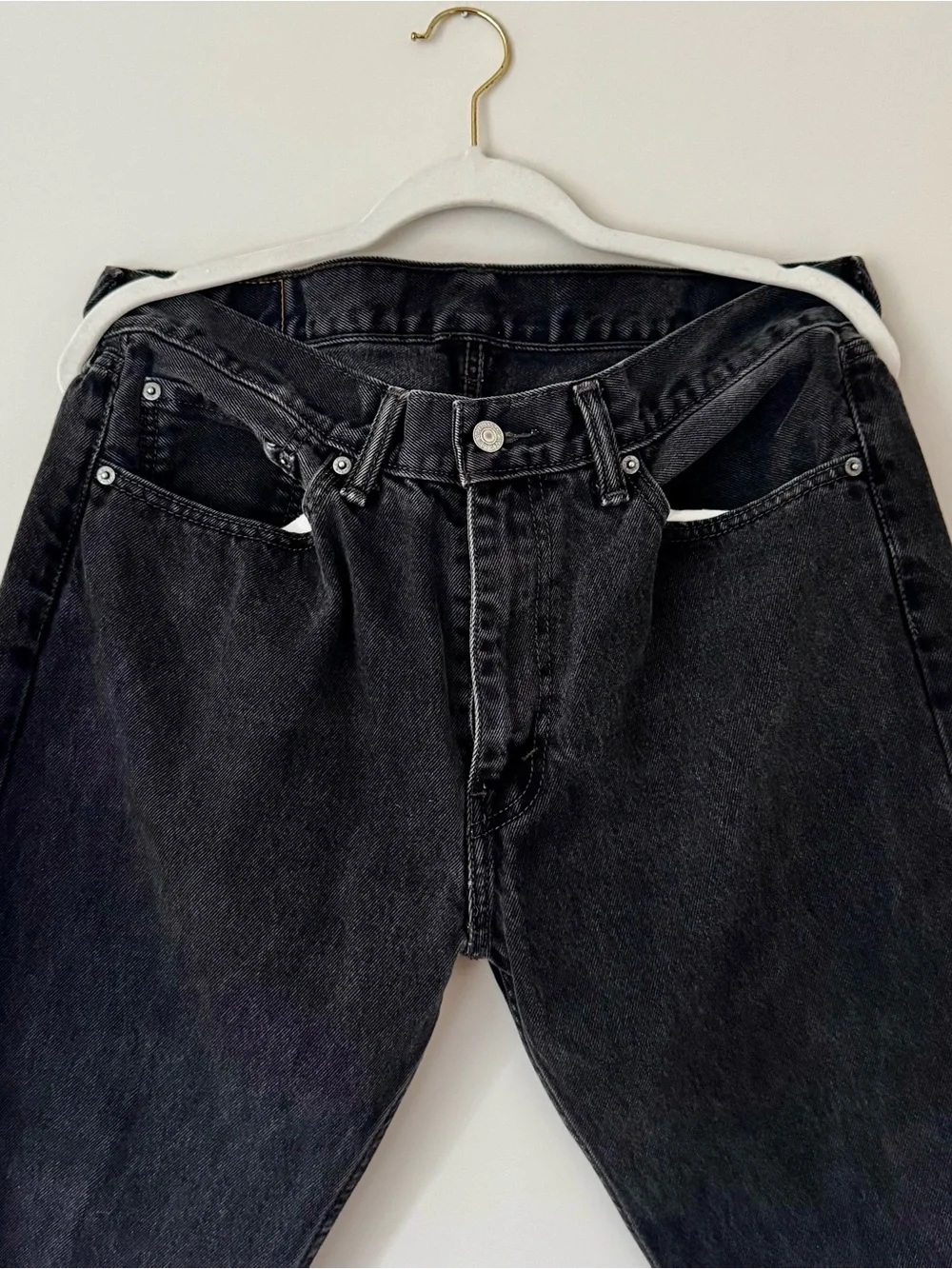 Levi's Vintage 505 Straight Leg Jeans, Faded Black Wash – 36x29